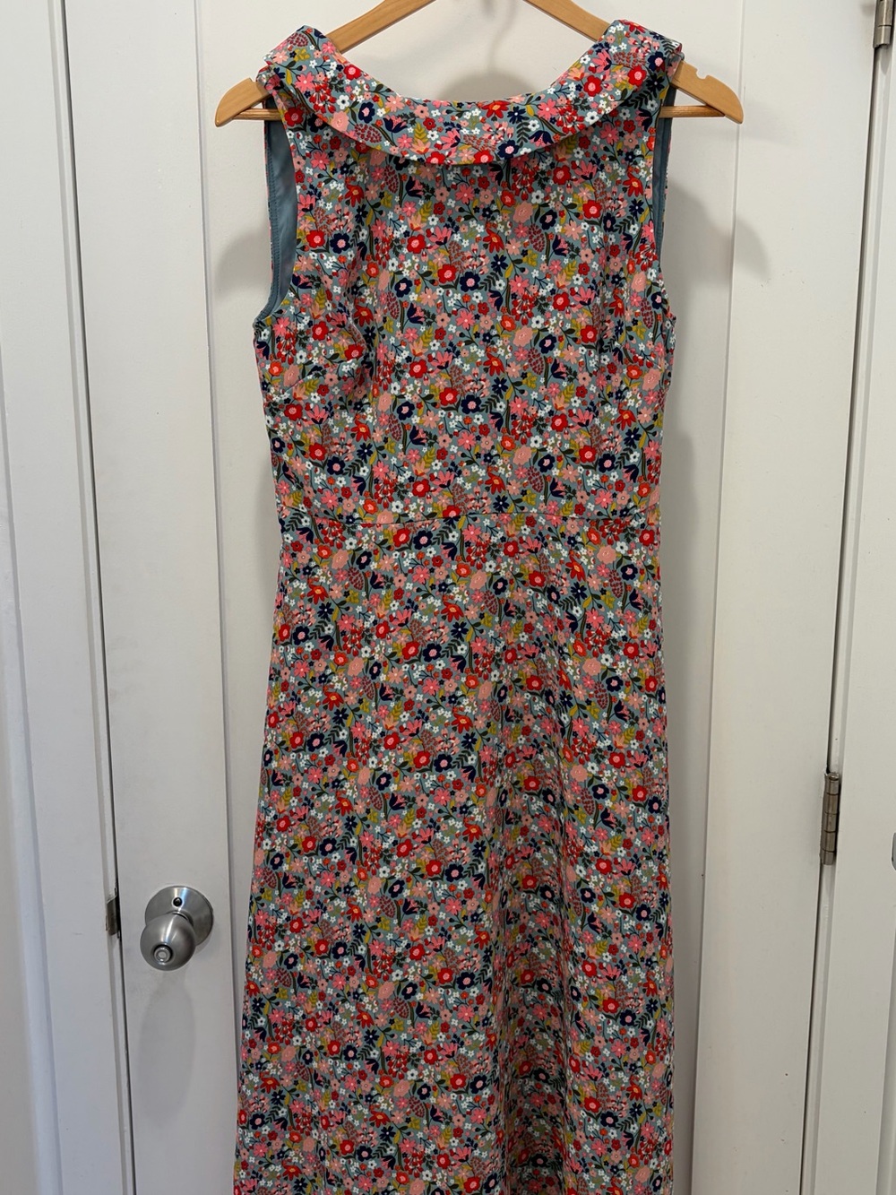 BODEN Clarissa Midi Floral Dress UK 10R / US 6R Excellent Pre-Owned Condition